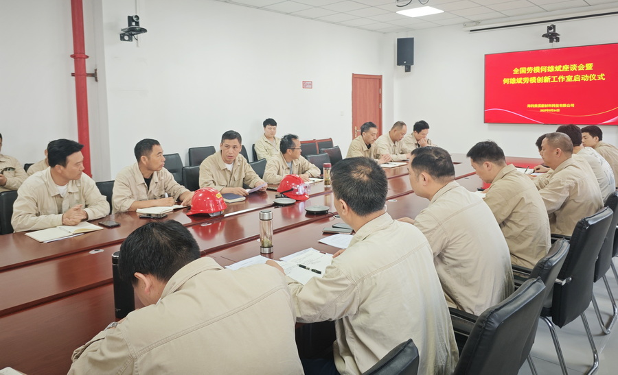 海利貴溪公司召開(kāi)全國(guó)勞模何雄斌座談會(huì)暨何雄斌勞模創(chuàng)新工作室啟動(dòng)儀式